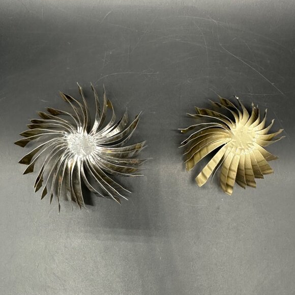 Vintage Christmas Ornaments Mid Century Atomic Starburst Handmade Aluminum - Picture 4 of 11